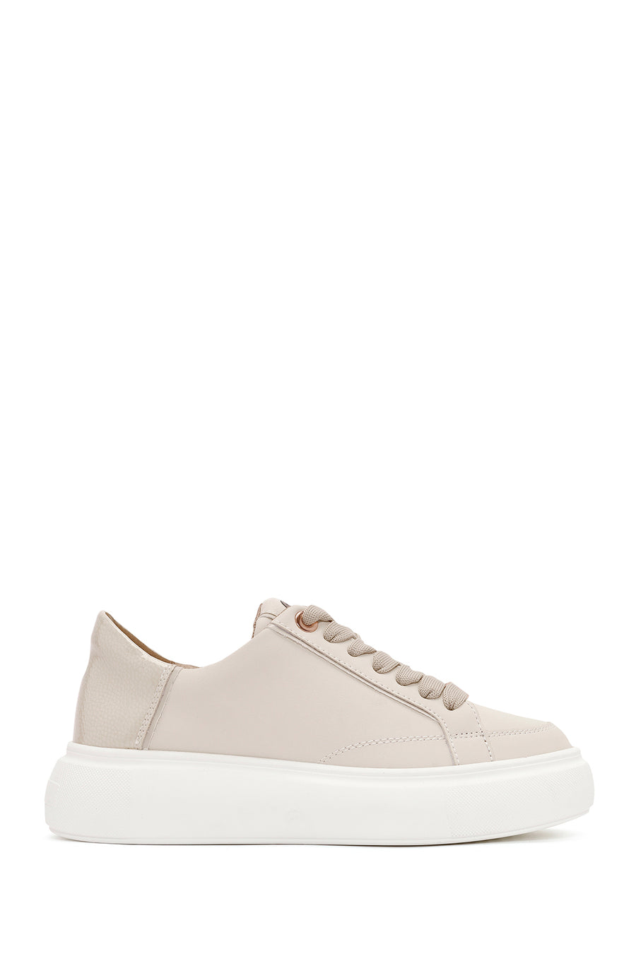 ACBC x Derimod Kadın Krem Bağcıklı Kalın Tabanlı Sneaker