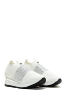 Derimod Zero Women's White Thick Soled Stone Sneaker | Derimod