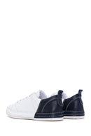 Men's White Leather Sneaker | Derimod