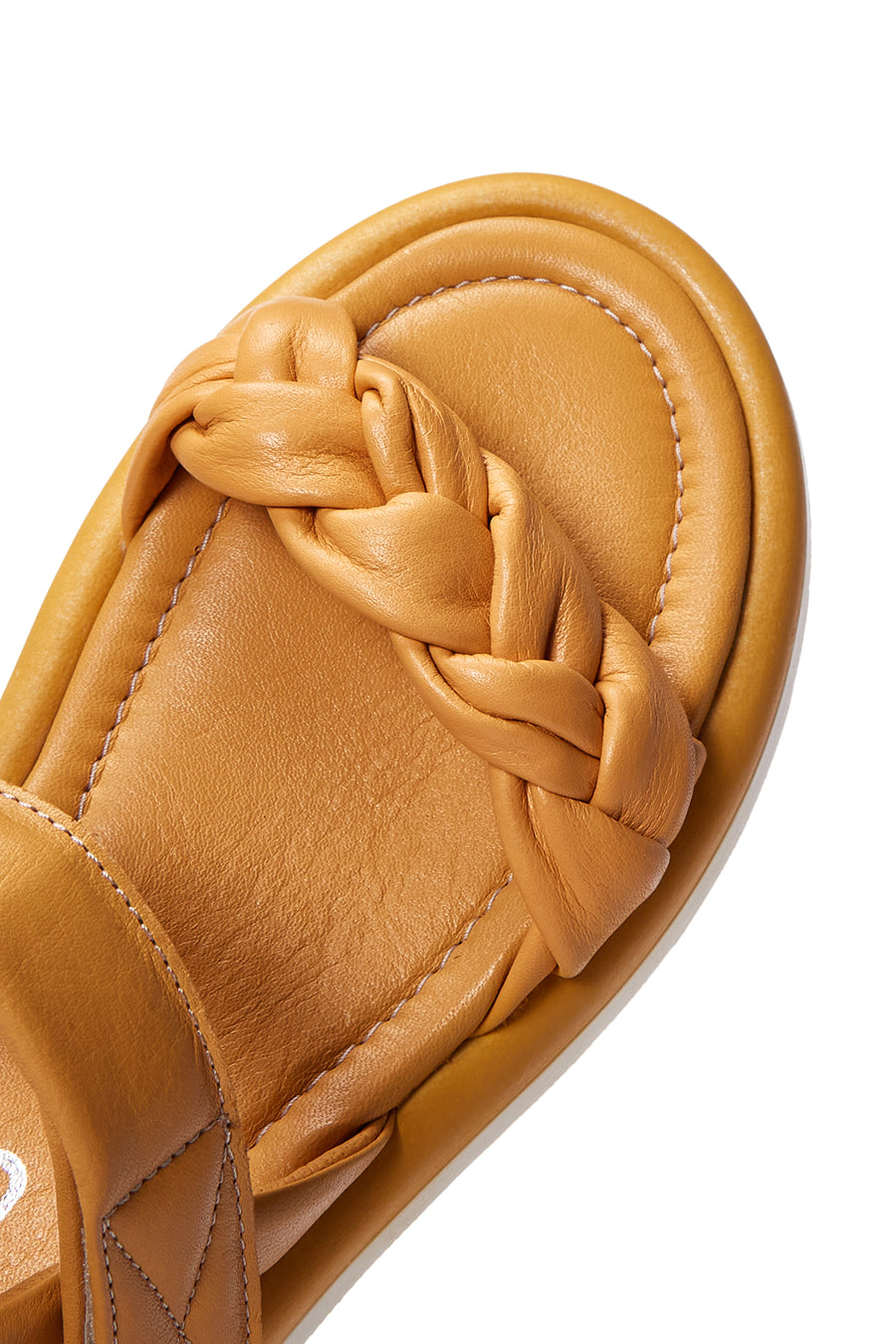 Kadın Sarı Deri Comfort Sandalet