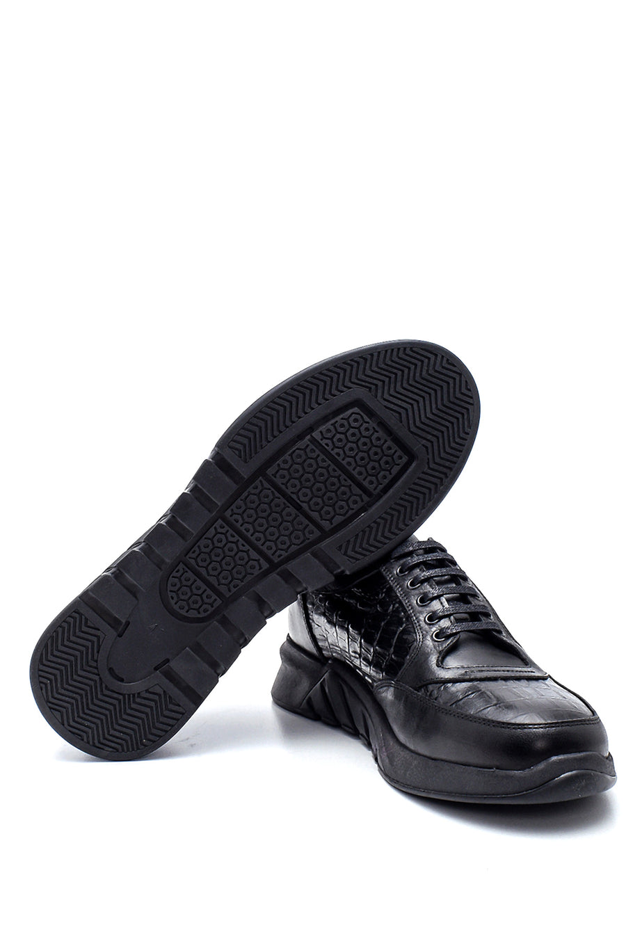 Men's Leather Crocodile Sneaker