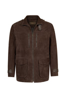 Torres Male Brown Mandarin Collar Suede Coat | Derimod