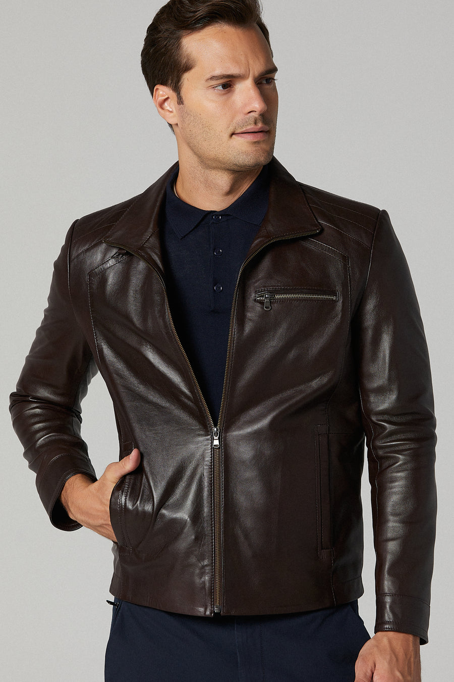 Bernard Men's Leather Jacket