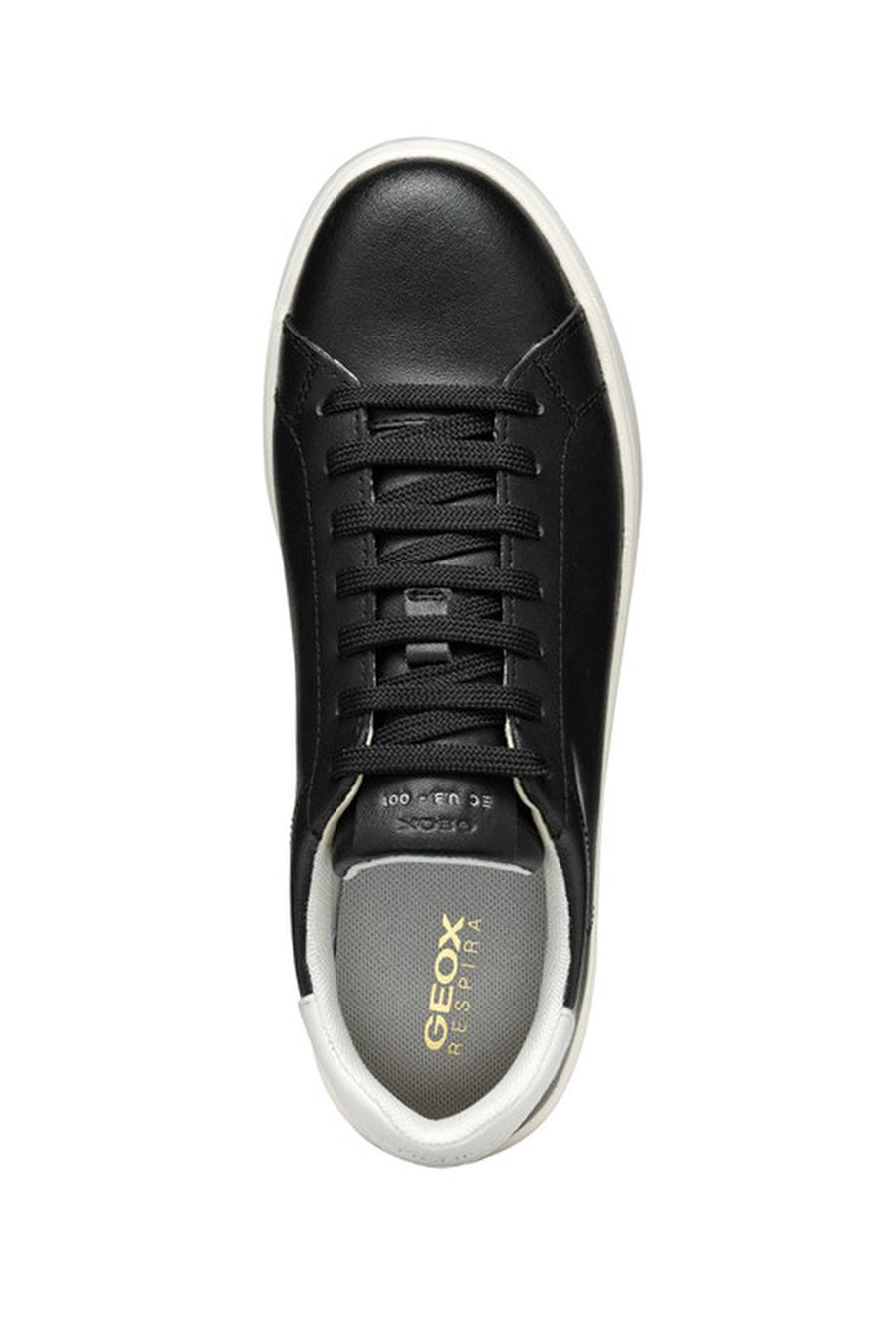 Geox Kadın Siyah Spherica Ecub-1 Bağcıklı Deri Sneaker