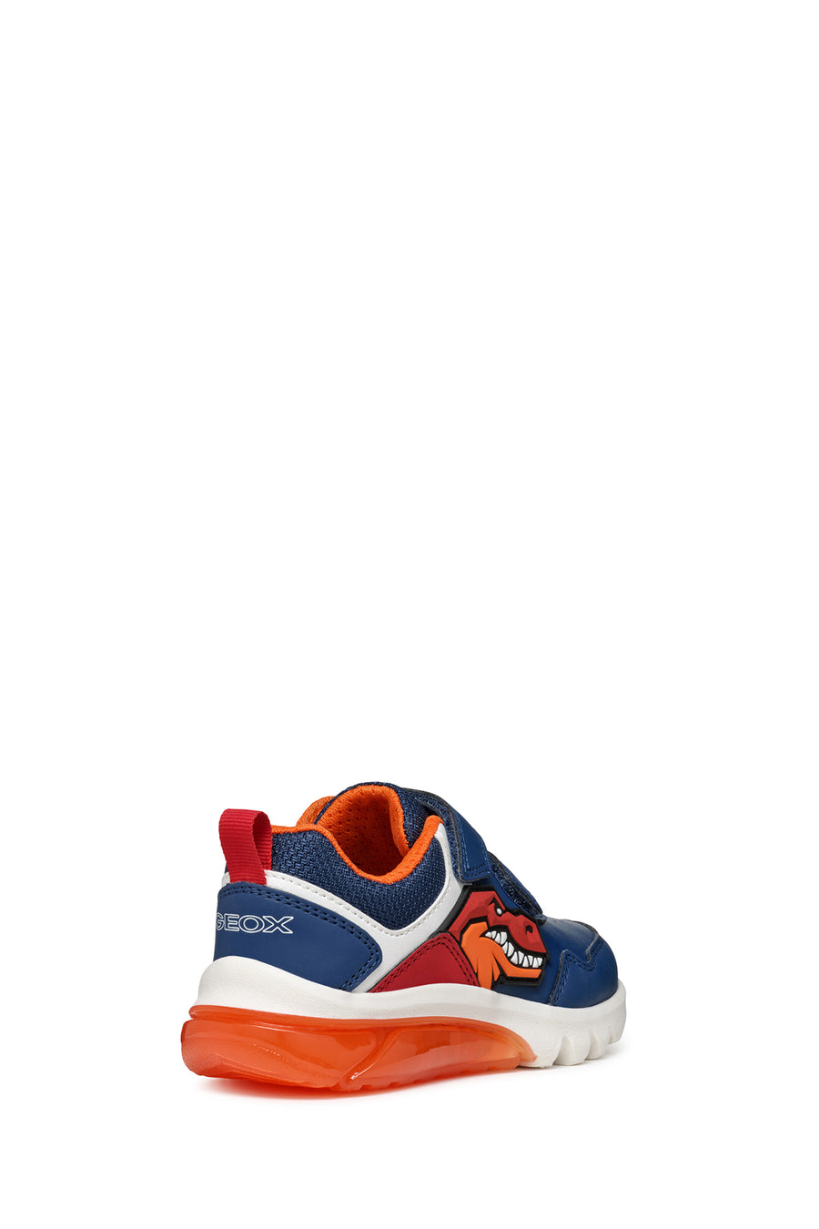Geox Boy Navy Blue Ciberdron Banded Patterned Light Detailed Sneaker
