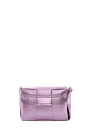 Women's Purple Long Strap Quilted Crossbody Bag | Derimod