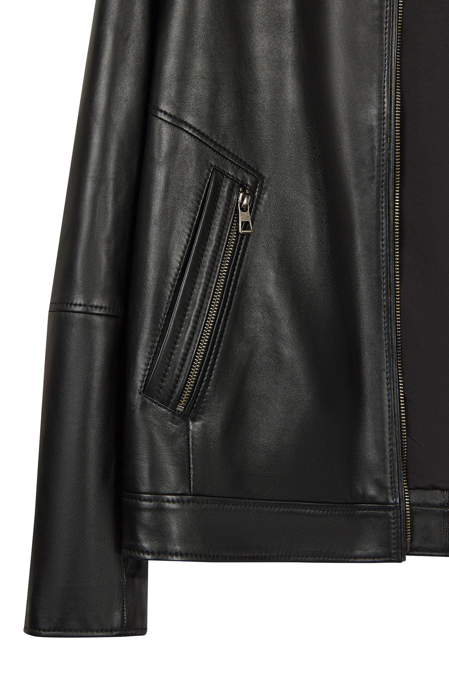 Edward Male Black Leather Jacket