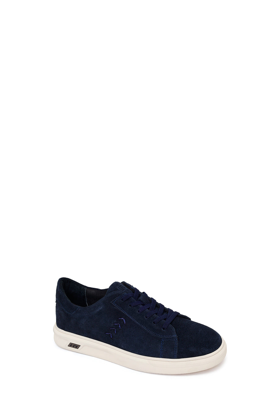 Male Navy Lace-up Suede Leather Sneaker