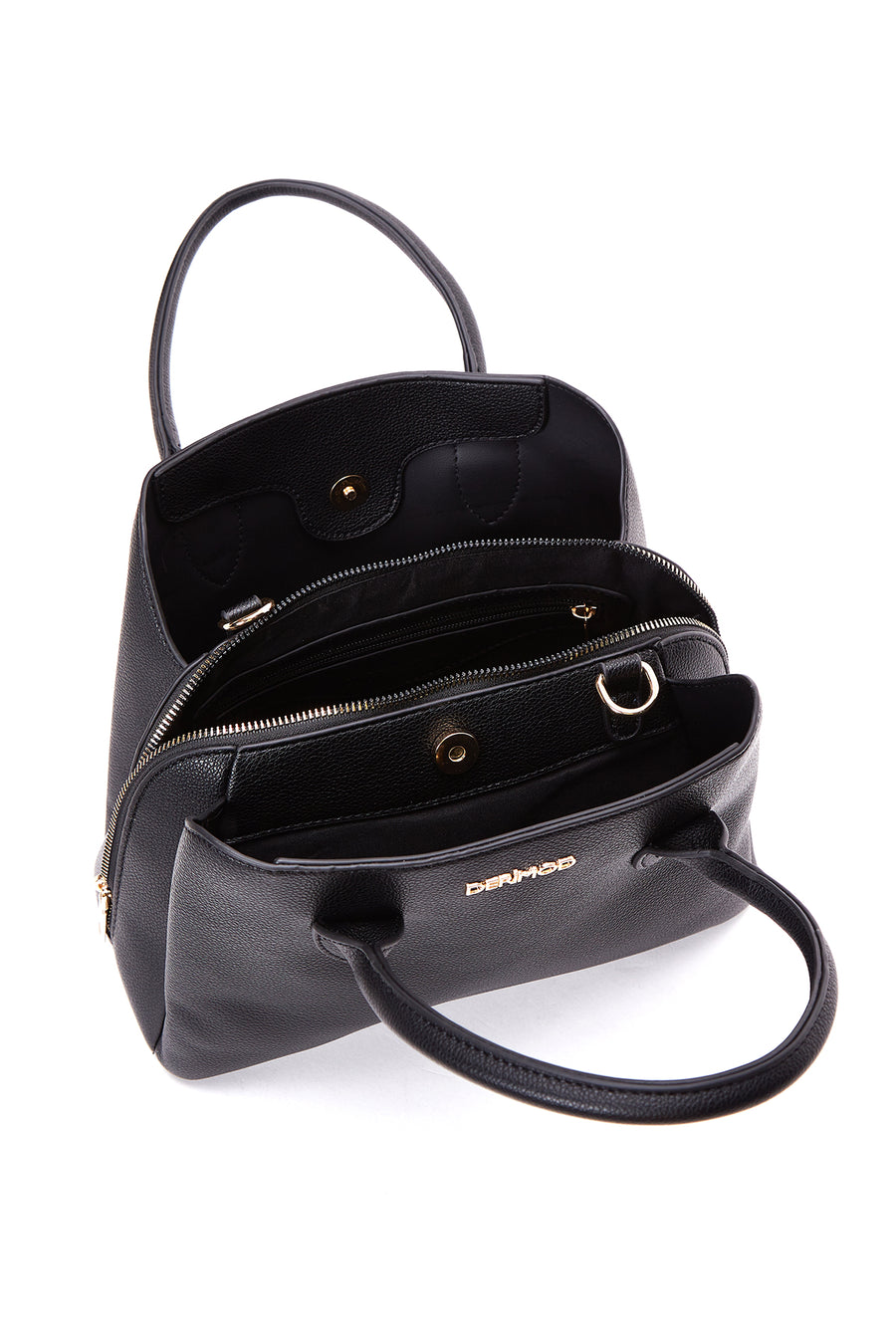 Women's Black Long Strap Classic Handbag