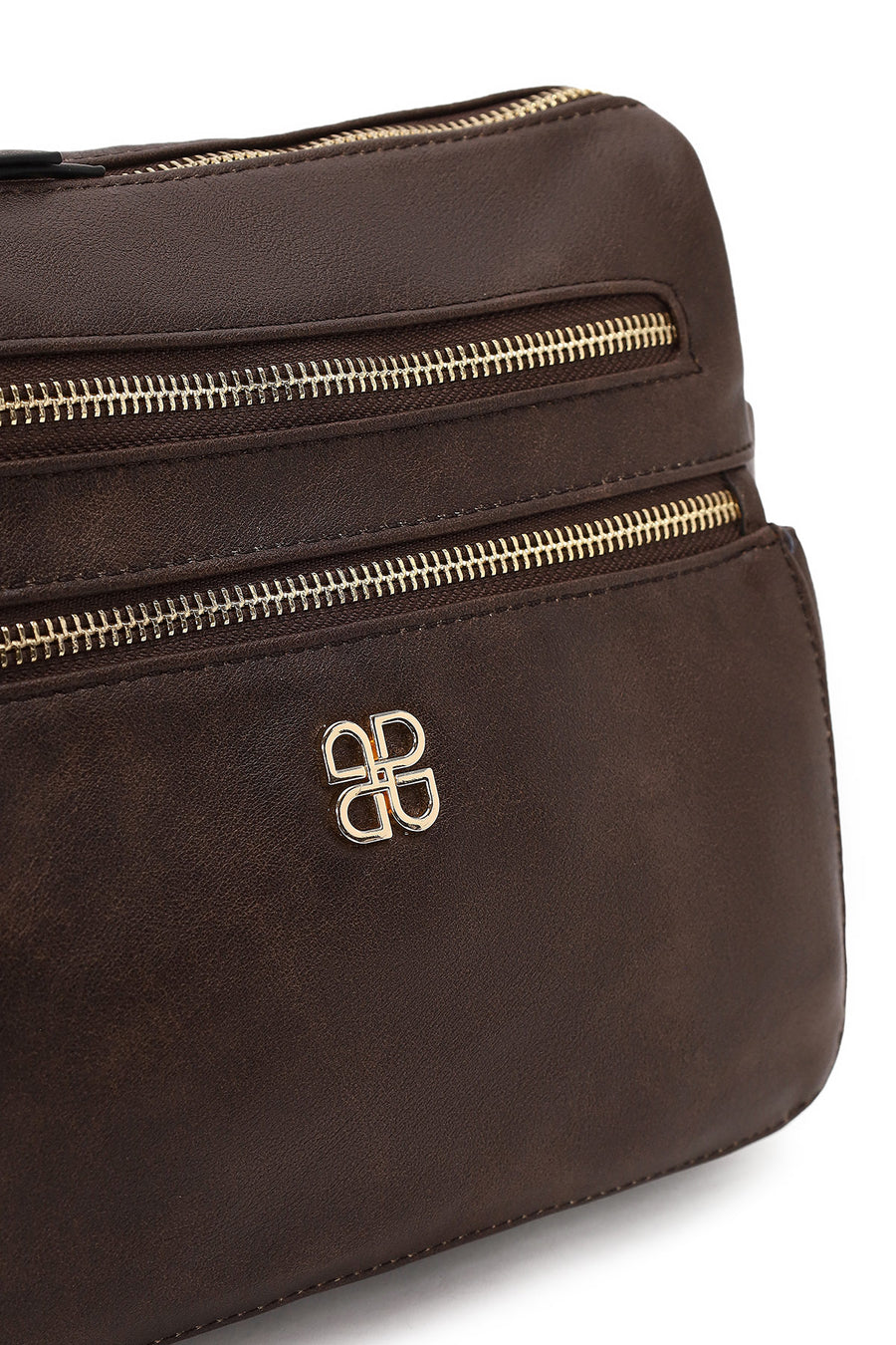 Woman Brown Crossbody Bag with Long Strap
