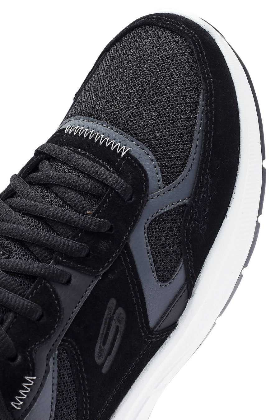 Skechers Erkek Siyah Equalizer Bağcıklı Kalın Tabanlı Sneaker