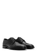 Men's Black Laced Leather Classic Shoes | Derimod