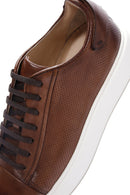 Men's Tan Leather Thick Soled Sneaker | Derimod