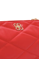 Women's Red Long Strap Quilted Crossbody Bag | Derimod