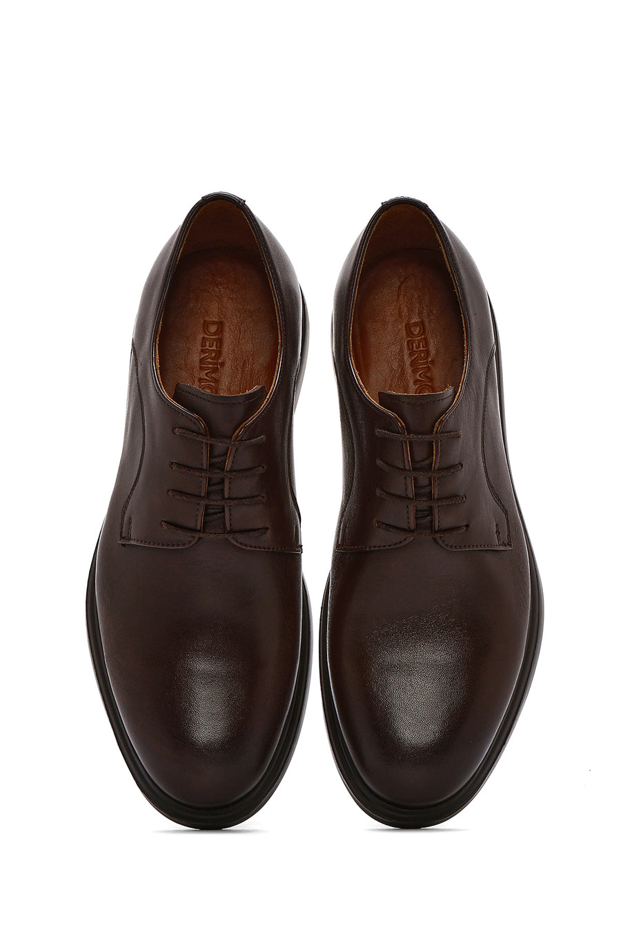 Men's Brown Lace-up Leather Casual Shoes