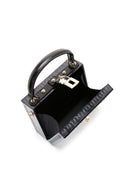 Women's Black Stone Handbag | Derimod