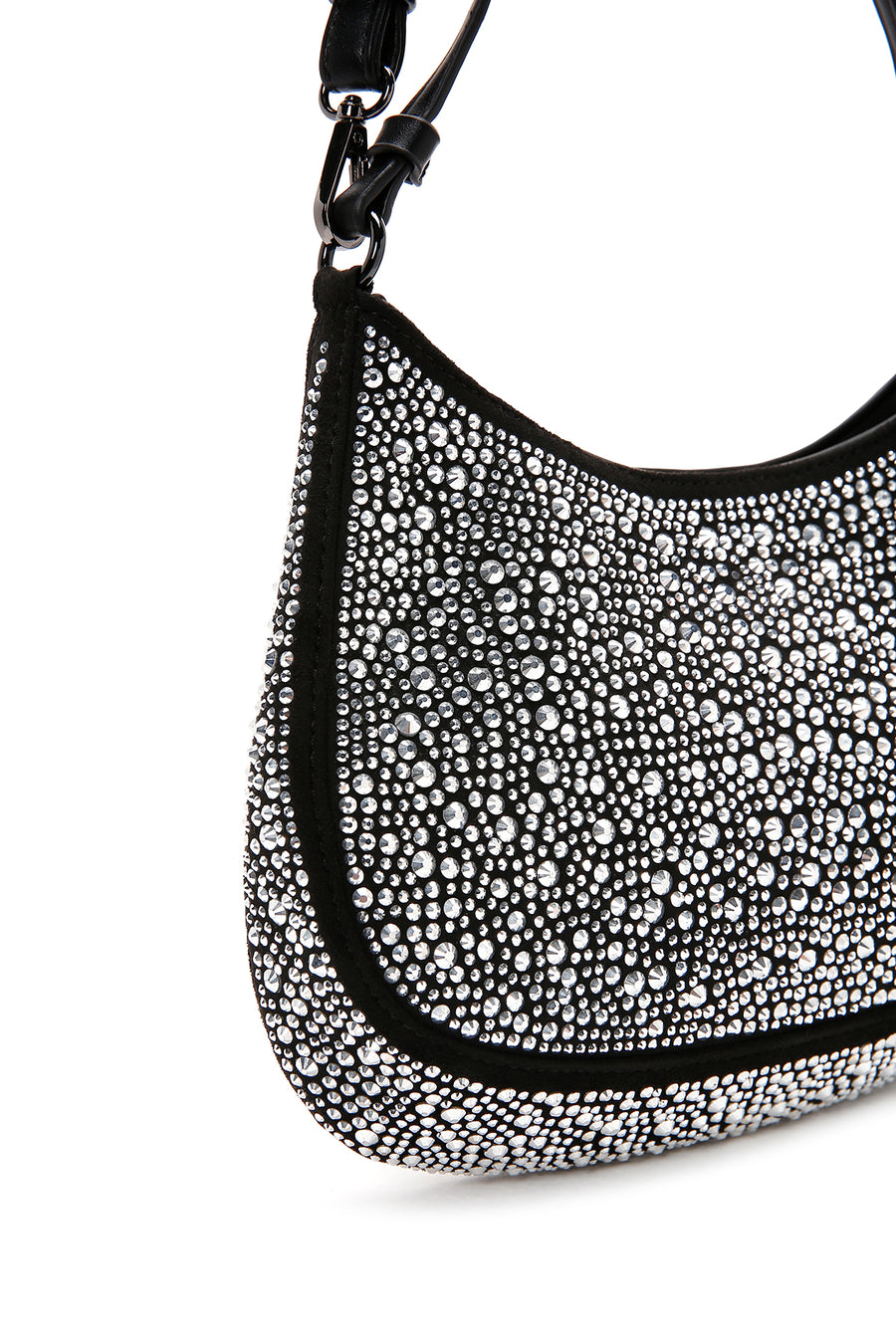 Women's Black Stone Shoulder Bag