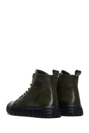 Men's Green Leather Boots | Derimod