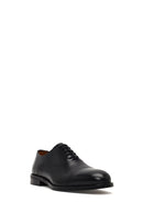Men's Black Lace-Up Leather Classic Shoe | Derimod