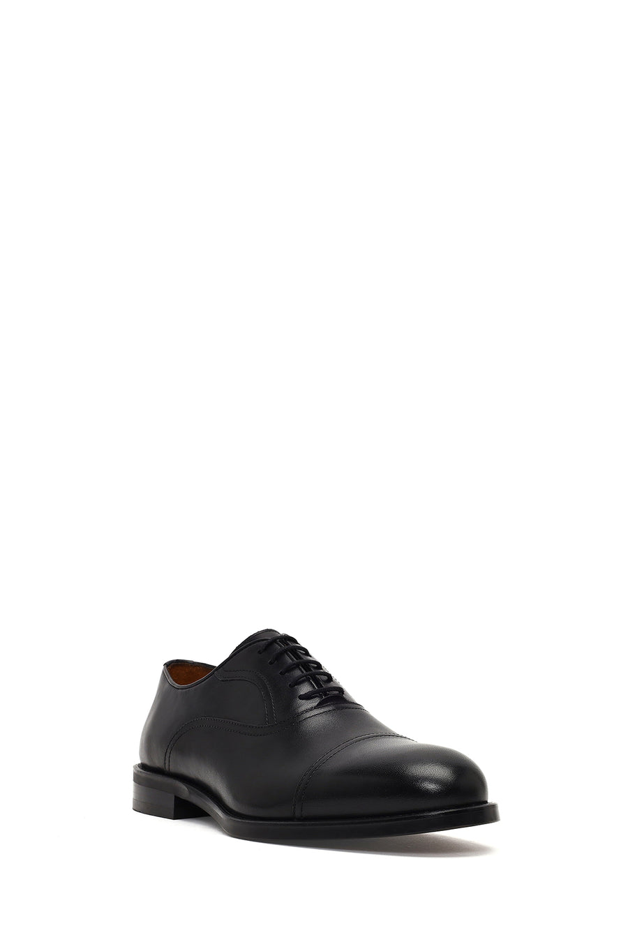 Men's Black Lace-Up Leather Classic Shoe