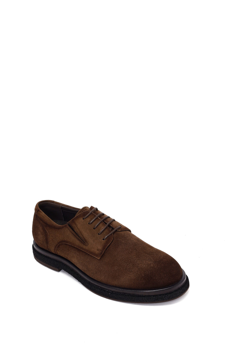 Male Brown Lace-up Suede Casual Shoes