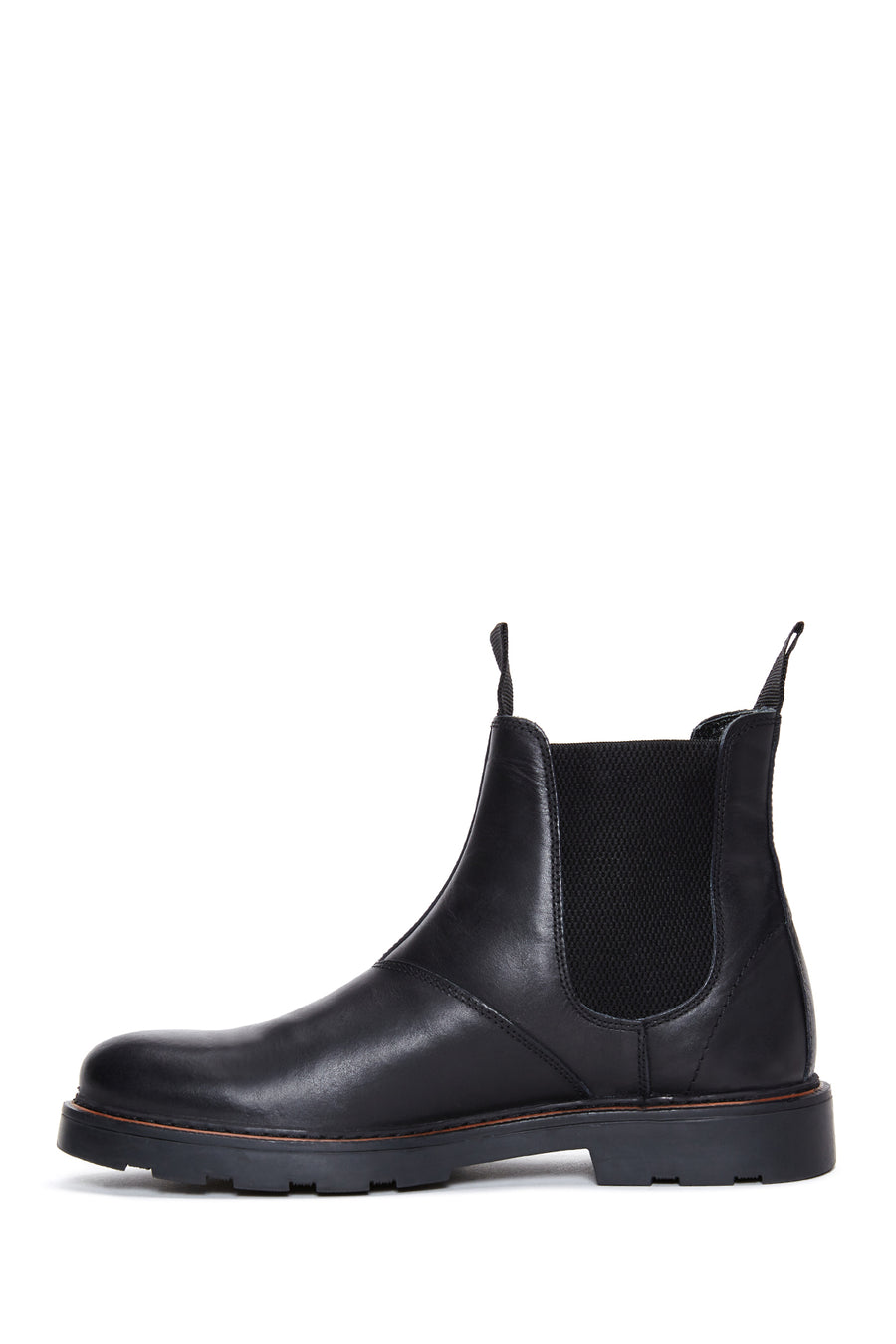 Men's Black Leather Chelsea Boots