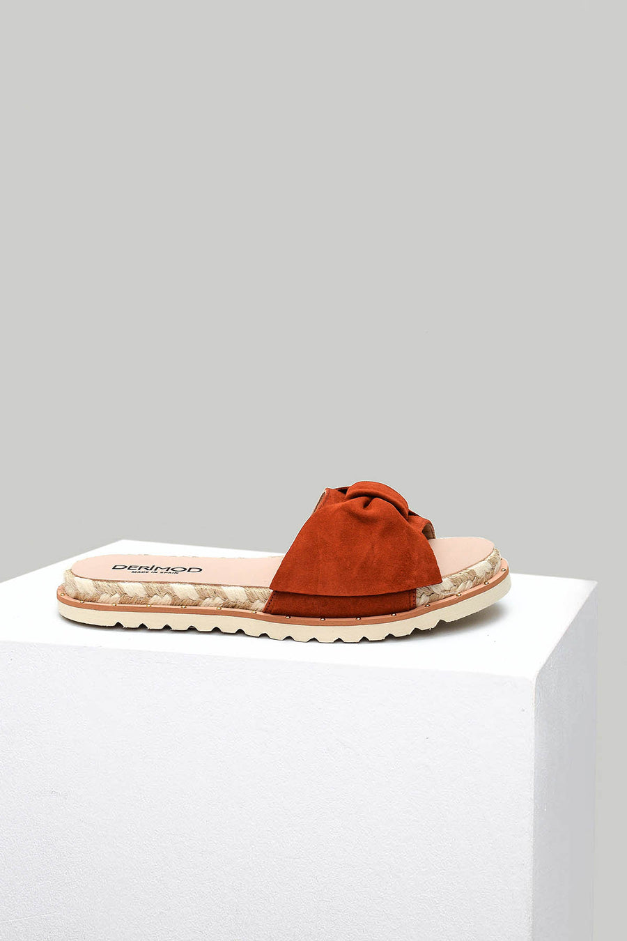 Orange Women's Suede Slippers