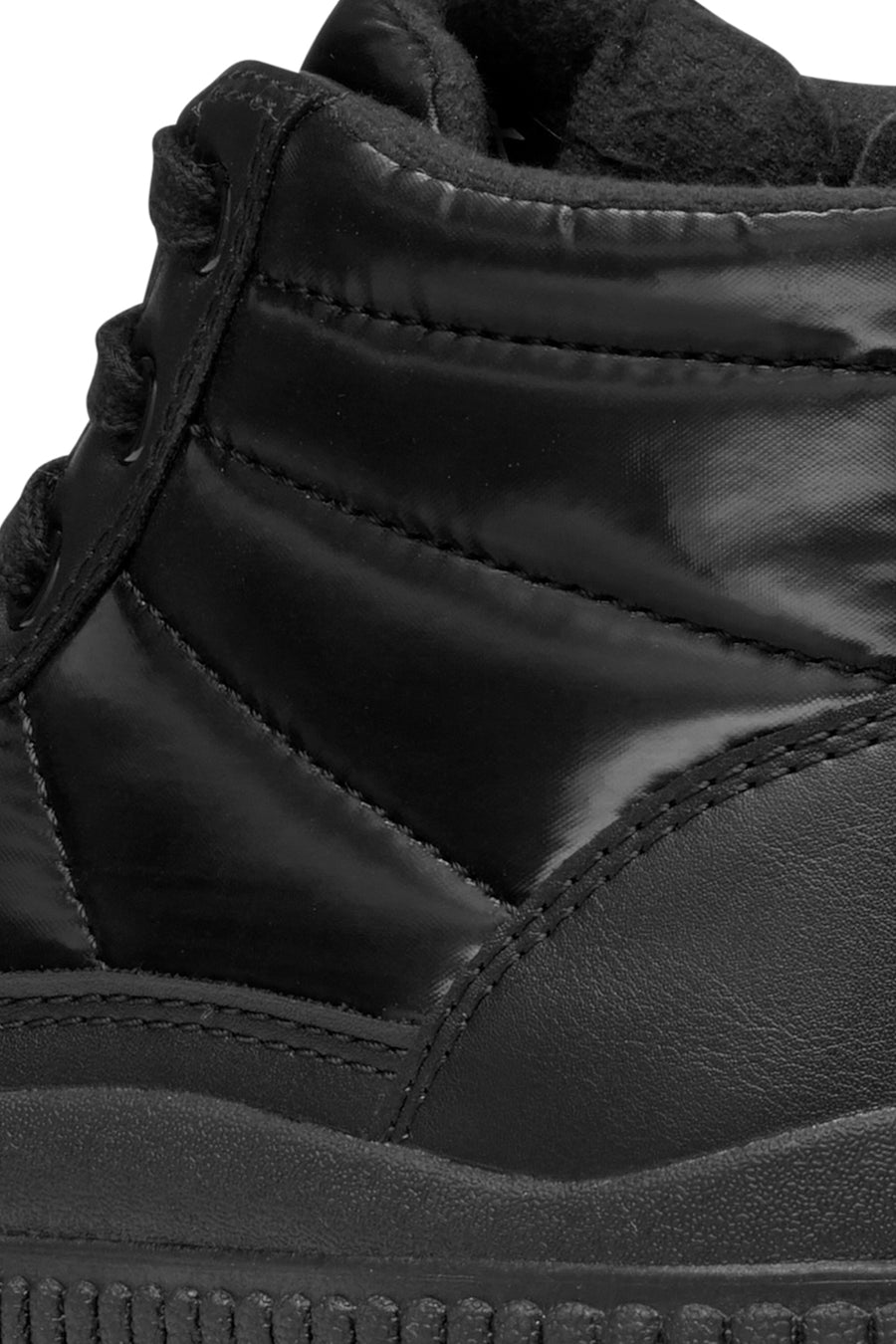 Geox Kız Çocuk Siyah Laquinny Bağcıklı Kumaş Bilekli Sneaker