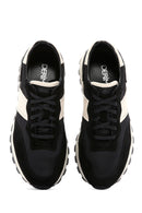 Men's Black Suede Leather Detailed Sneaker | Derimod