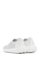 Derimod Zero Women's White Thick Soled Fabric Sneaker | Derimod