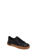 Male Black Lace-up Leather Casual Sneaker | Derimod