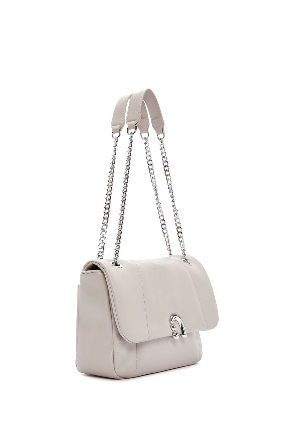 Women's Gray Long Strap Shoulder Bag
