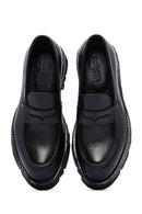 Men's Black Leather Casual Loafer | Derimod