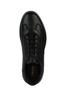 Geox Men's Black Spherica Ec2 Lace-up Leather Sneaker | Derimod