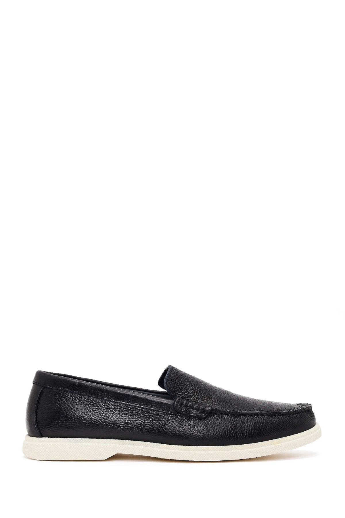 Male Black Leather Casual Loafer 26SFD6320FT | Derimod