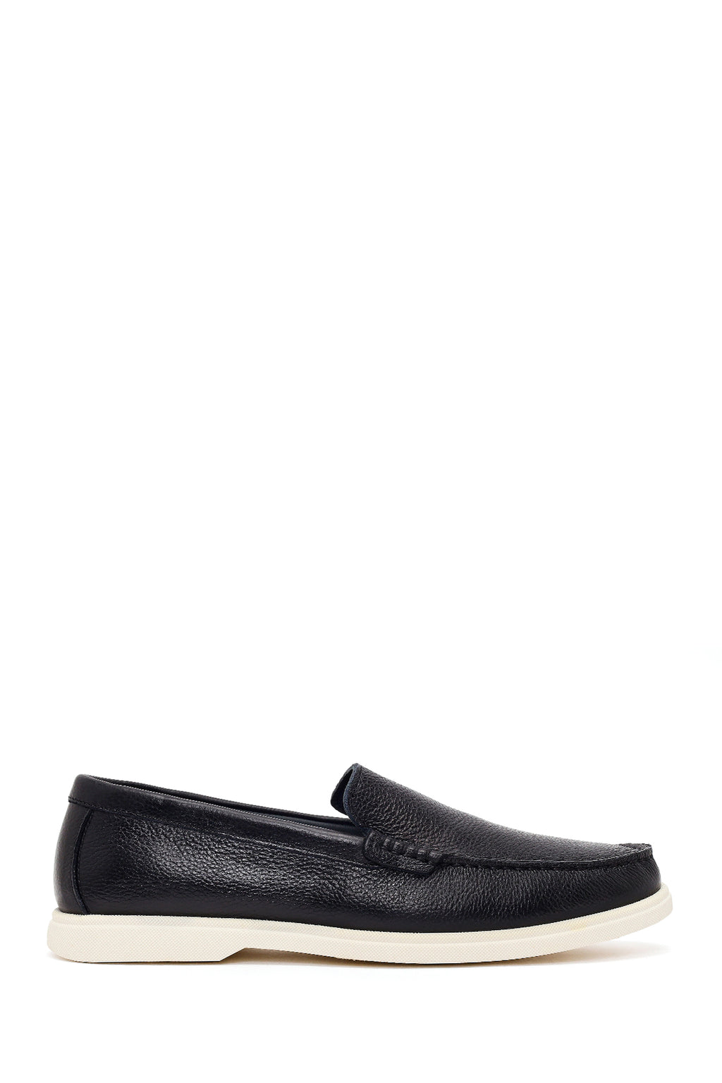 Erkek Siyah Deri Casual Loafer