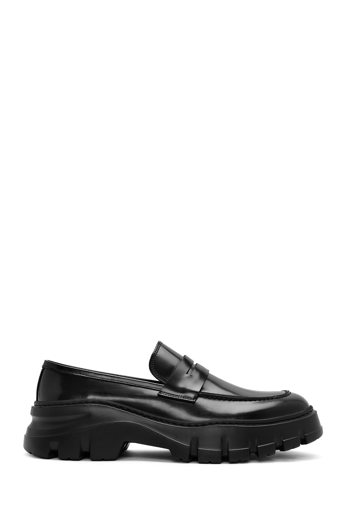 Men's Black Leather Casual Loafer 24WFD631922 | Derimod