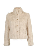 Andermatt Woman White Short Teddy Coats | Derimod