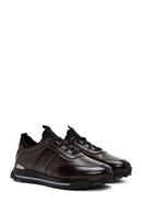 Men's Brown Lace-Up Leather Casual Sneaker | Derimod