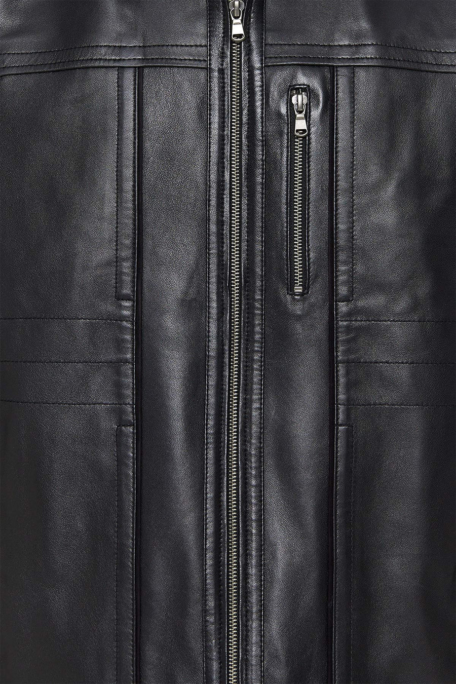 Bruno(Plus) Men's Black Leather Jacket