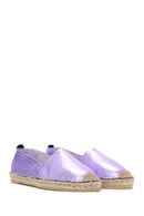 Women's Lilac Metallic Straw Sole Espadrille | Derimod