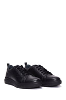 Men's Leather Black Casual Sneaker | Derimod