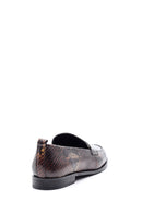 Women's Snakeskin Patterned Leather Loafer | Derimod