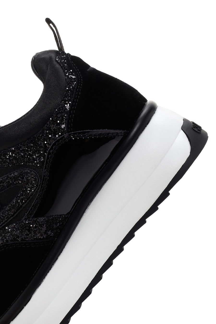 Alberto Guardiani Kadın Siyah Louise Kalın Tabanlı Deri Sneaker