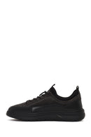 Male Gray Lace-Up Thick-Soled Leather Sneaker | Derimod
