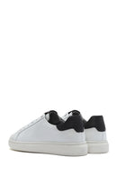 Men's White Lace-up Leather Sneaker | Derimod