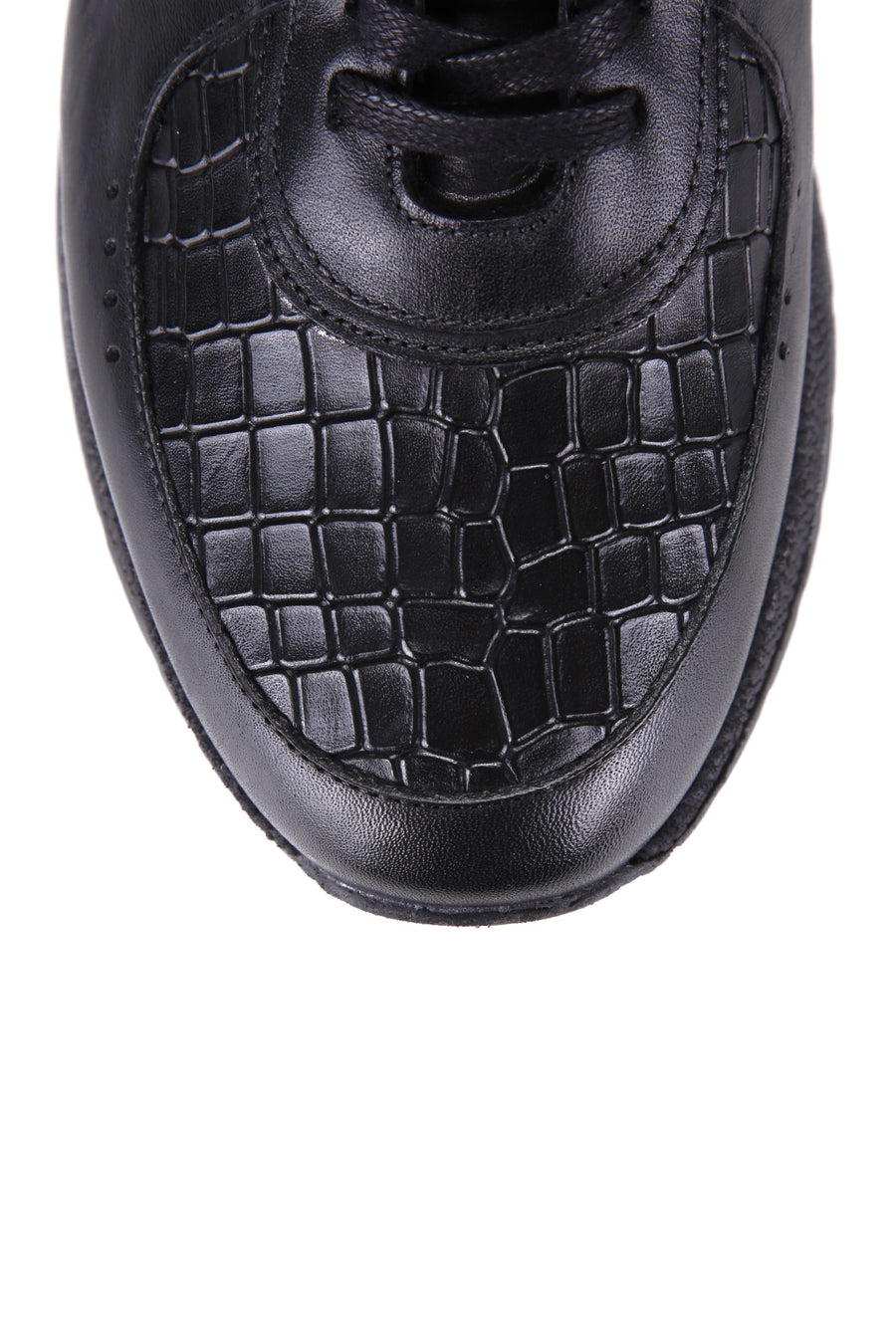 Crocodile Patterned Men's Leather Sneaker