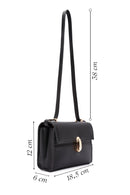 Women's Black Long Strap Crossbody Bag | Derimod