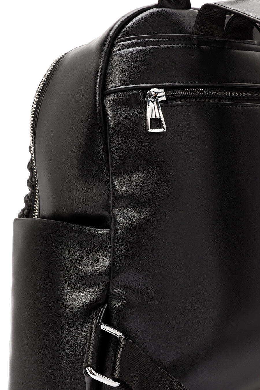 Women's Black Printed Backpack