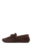 Men's Brown Suede Leather Casual Loafer | Derimod